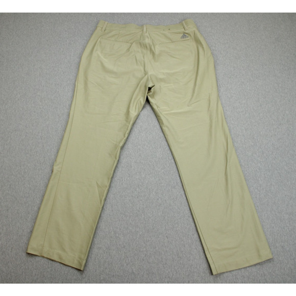 Adidas Pants Mens 33 x 30 Beige Khaki Stretch Golf Performance Chino - Picture 2 of 7